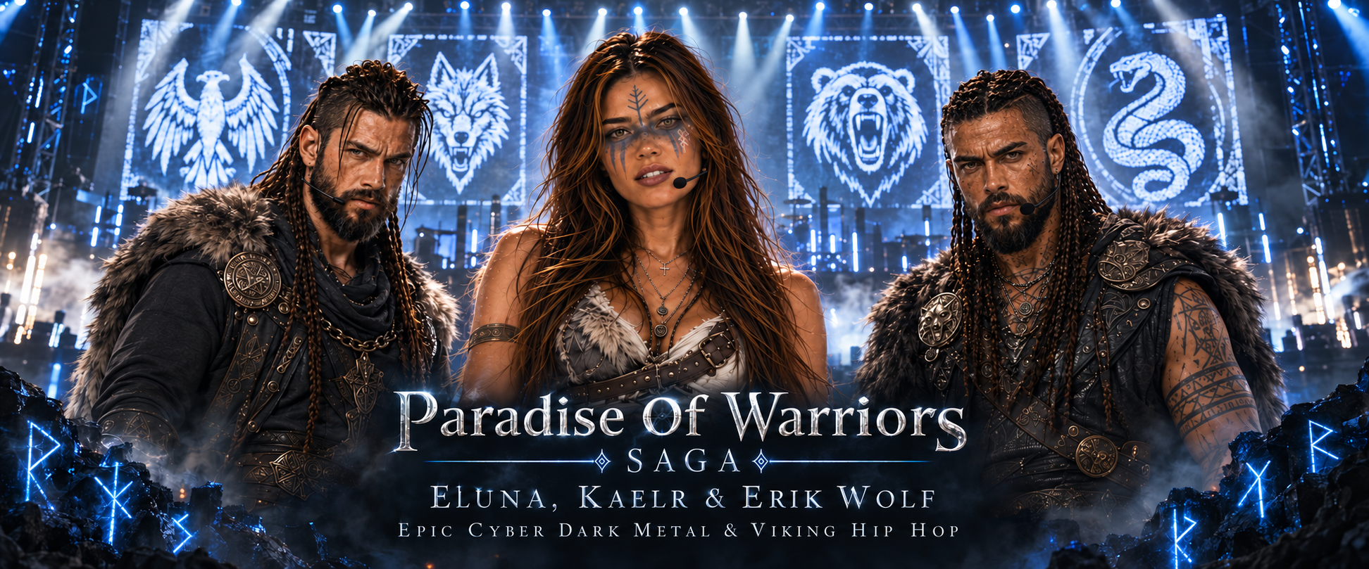 Paradise of Warriors Saga featuring Eluna, Kaelr and Erik Wolf